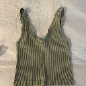 Size small/medium light green seamless crop top